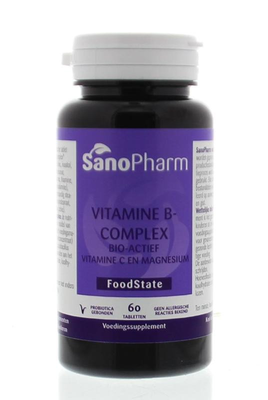 Vitamine B complex & C & magnesium van Sanopharm 60