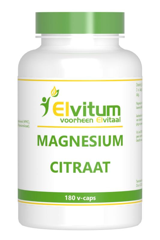uitvinding patrouille Uitroepteken Magnesium citraat van Elvitaal : 180 vcaps