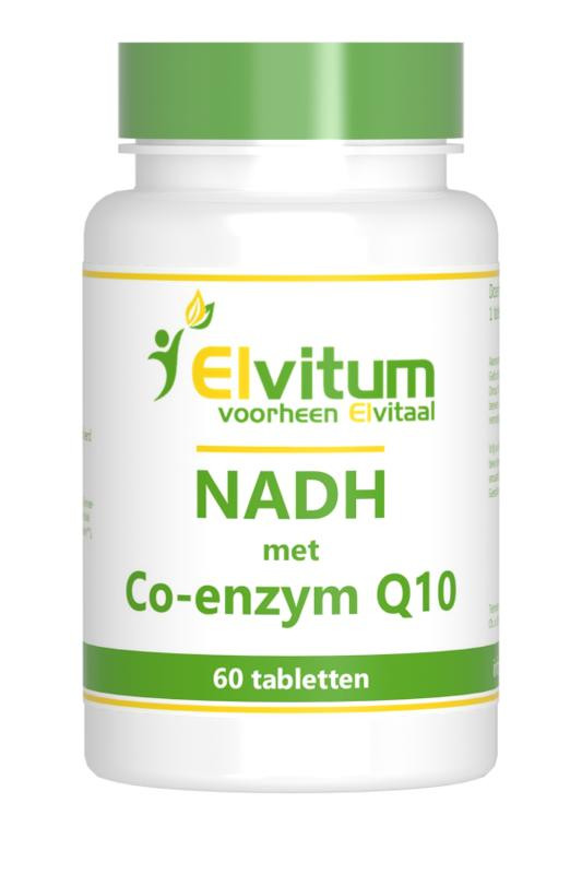 Prediken rivaal kleding stof NADH met Co-enzym Q10 (60 tab.) van Elvitaal
