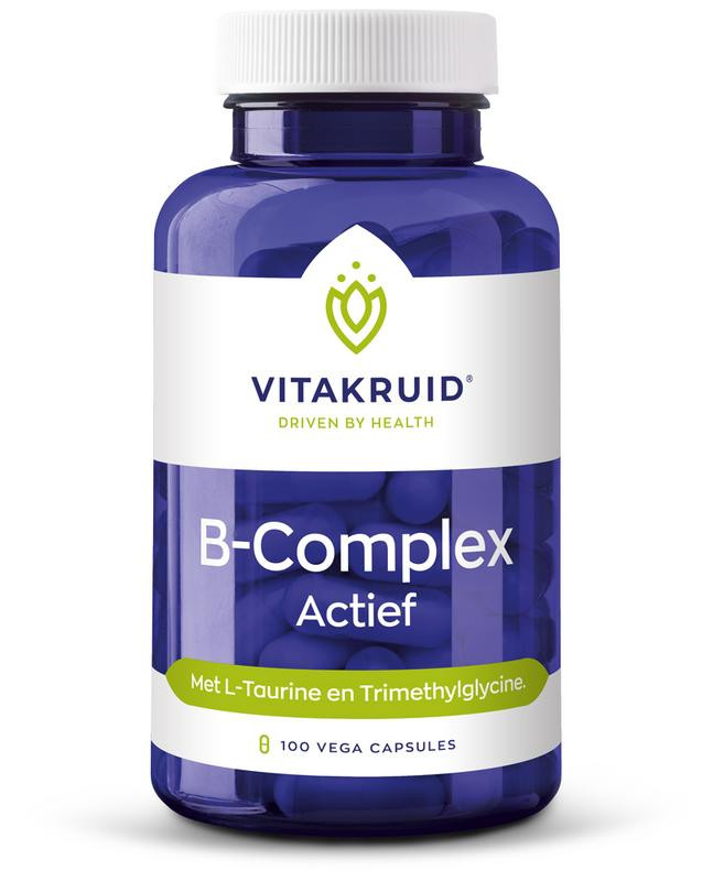 dosis lever passie Vitamine b complex actief van Vitakruid (100vcaps)